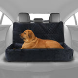 Huntley Pet Dog Car Seat for Large Dogs, Pet Booster Back Set Bed, Black - Equiluxe Tack