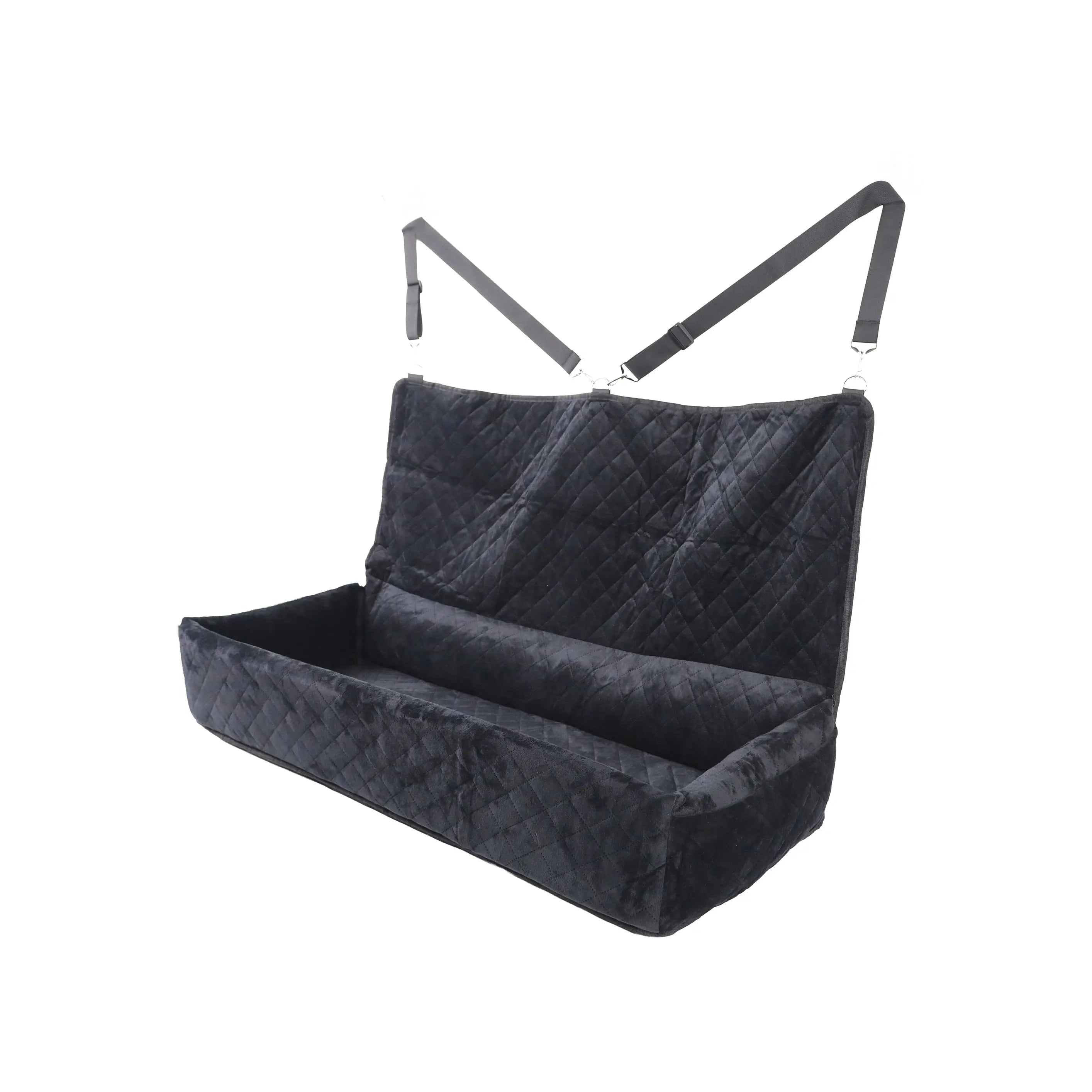 Huntley Pet Dog Car Seat for Large Dogs, Pet Booster Back Set Bed, Black - Equiluxe Tack