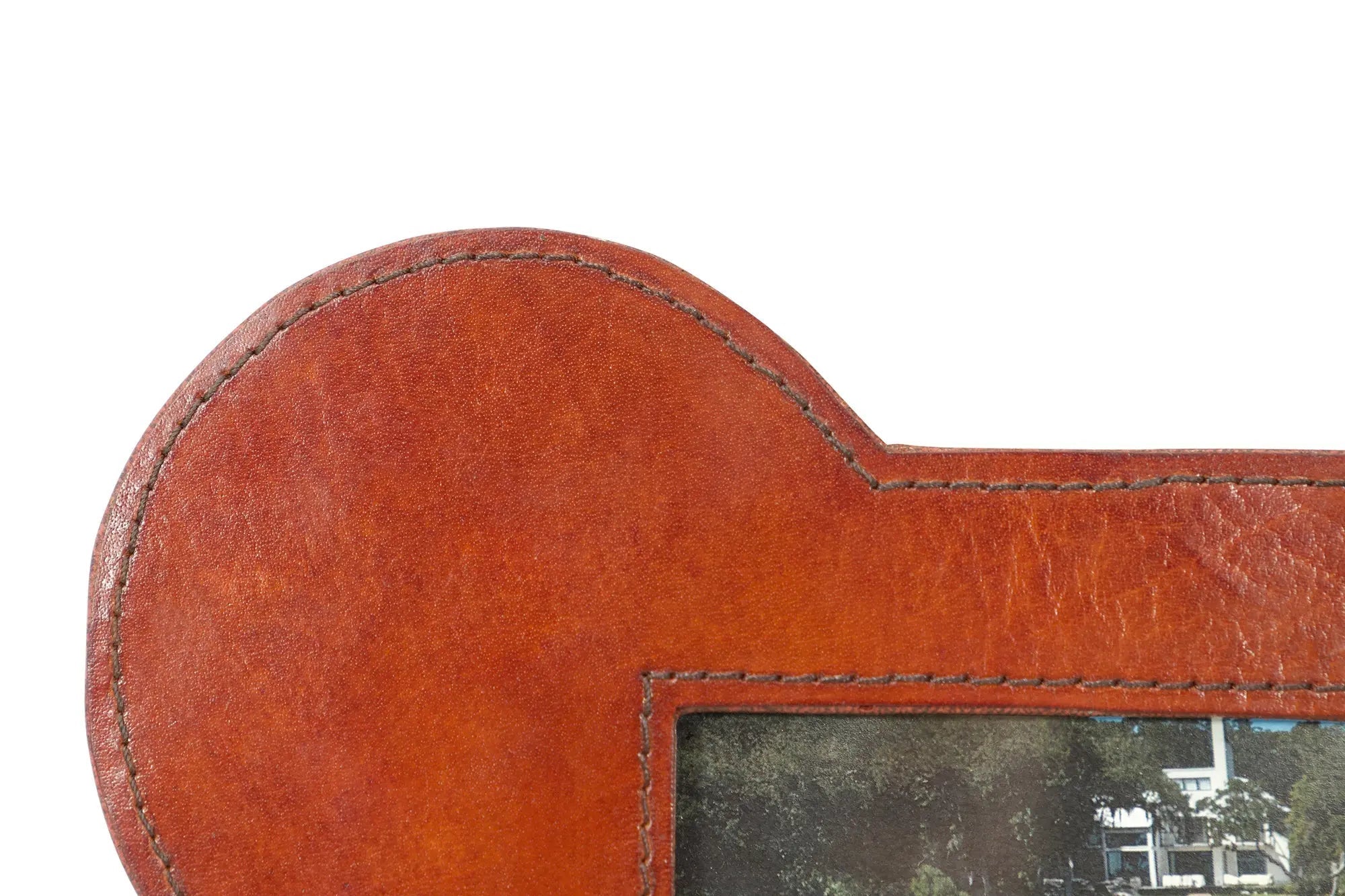 Huntley Pet Leather Bone Shaped Picture Frame, 4x6 - Equiluxe Tack