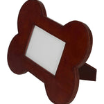 Huntley Pet Leather Bone Shaped Picture Frame, 4x6 - Equiluxe Tack