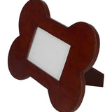 Huntley Pet Leather Bone Shaped Picture Frame, 4x6 - Equiluxe Tack