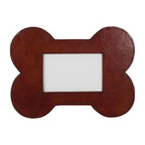 Huntley Pet Leather Bone Shaped Picture Frame, 4x6 - Equiluxe Tack