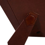 Huntley Pet Leather Picture Frame with Silver Bone Accent - Equiluxe Tack