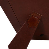 Huntley Pet Leather Picture Frame with Silver Bone Accent - Equiluxe Tack
