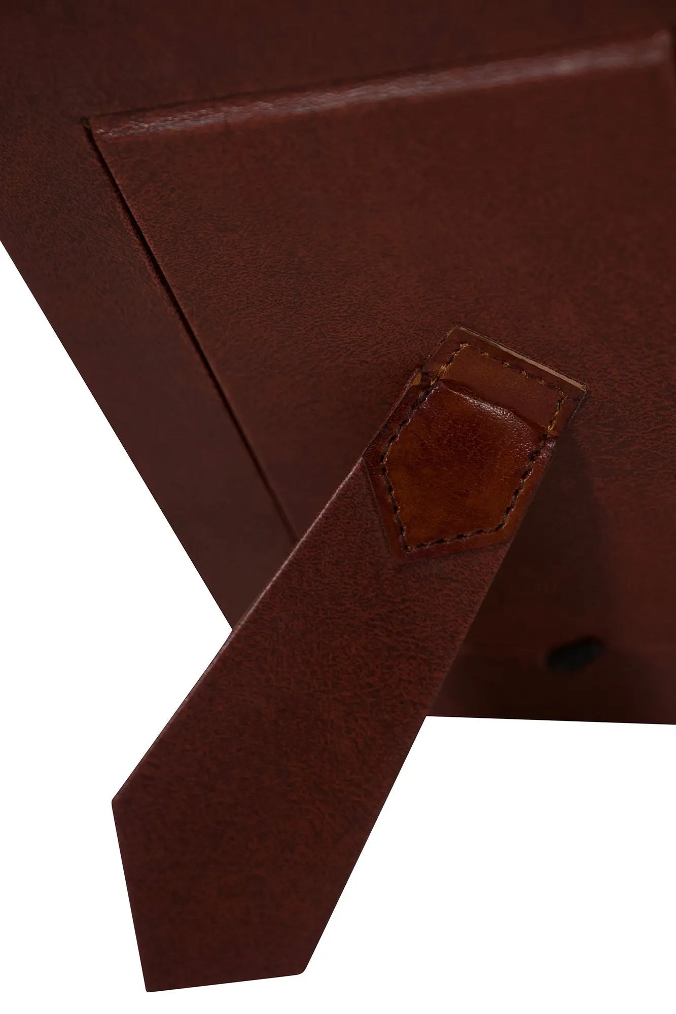 Huntley Pet Leather Picture Frame with Silver Bone Accent - Equiluxe Tack