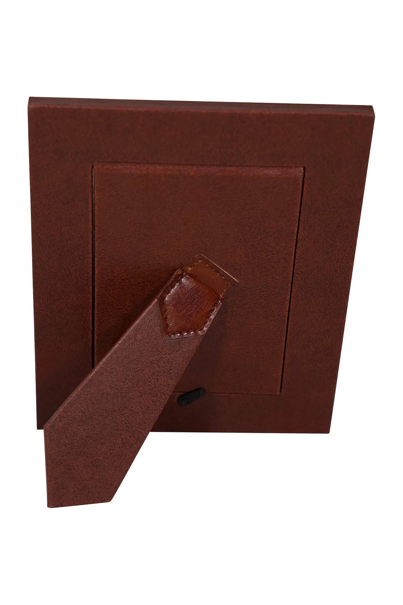 Huntley Pet Leather Picture Frame with Silver Bone Accent - Equiluxe Tack