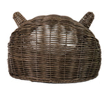 Huntley Pet Wicker Cat Shaped Play House Pet Bed with Cushion - Equiluxe Tack