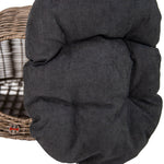 Huntley Pet Wicker Cat Shaped Play House Pet Bed with Cushion - Equiluxe Tack