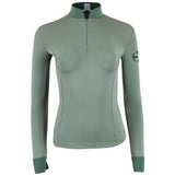 Halter Ego Roxana - Sage & Hunter Green Long Sleeve Riding Shirt