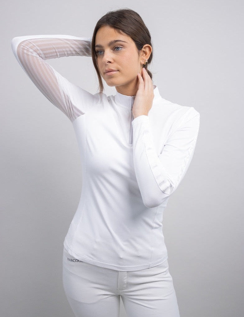 Harcour Poris - Womens 1/4 Zip Long Sleeve Technical Shirt