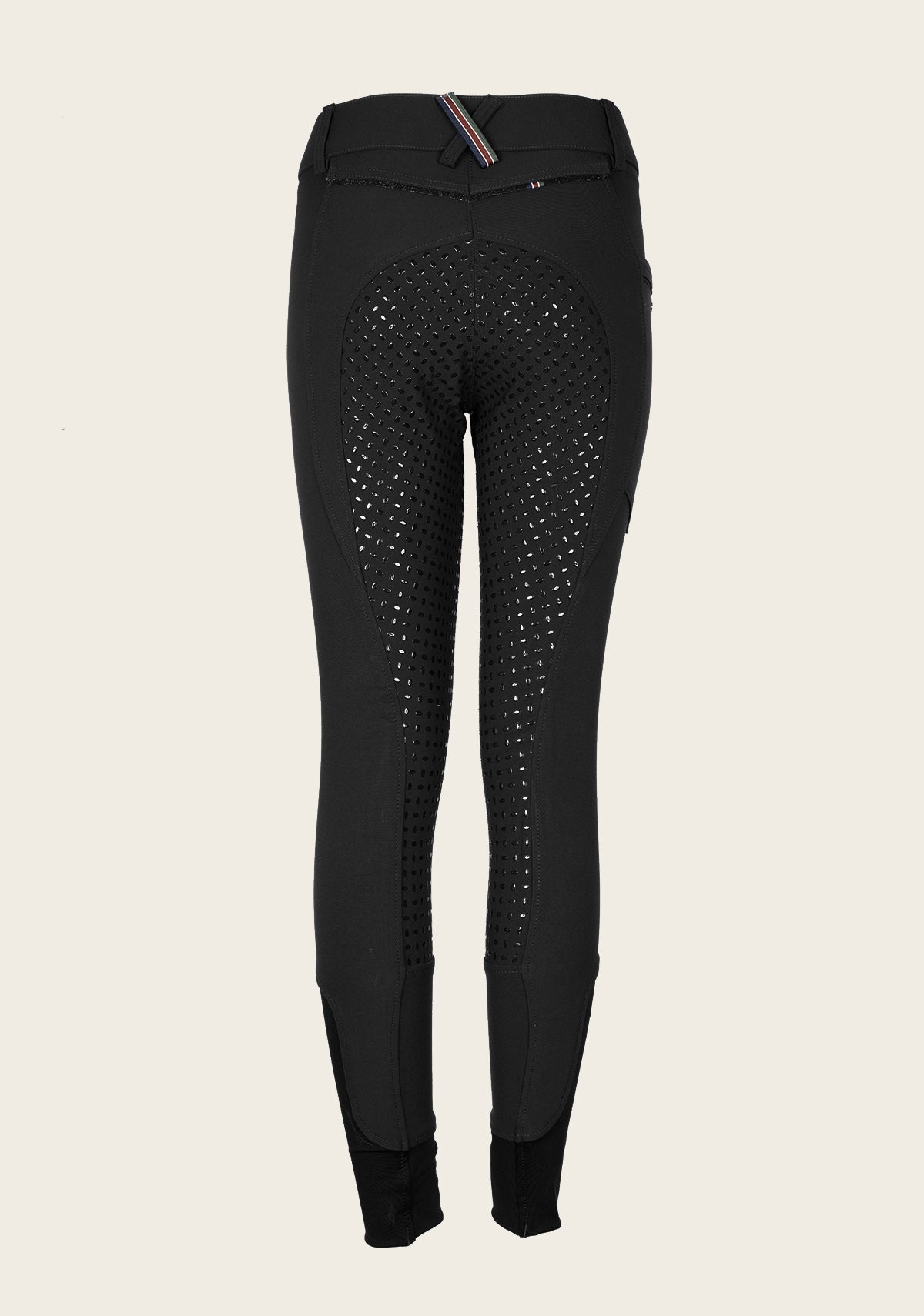 Inspire Full Seat High Waist Black Coolmax Breeches - Espoir Equestrian - Equiluxe Tack