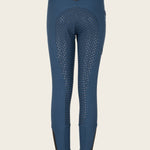 Inspire Full Seat High Waist Peacock Blue Bamboo Breeches - Espoir Equestrian - Equiluxe Tack