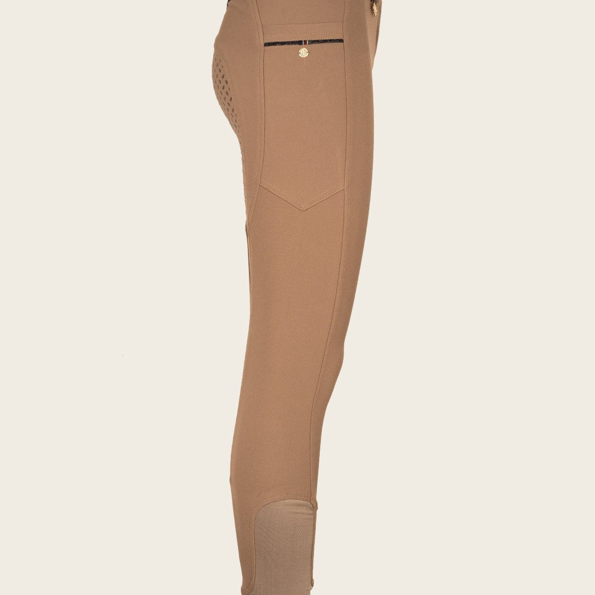 Inspire Full Seat High Waist Walnut Bamboo Breeches - Espoir Equestrian - Equiluxe Tack