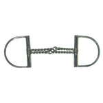 Intrepid Stainless Steel Large Dee Double Twisted Wire Snaffle Bit - Intrepid International - Equiluxe Tack