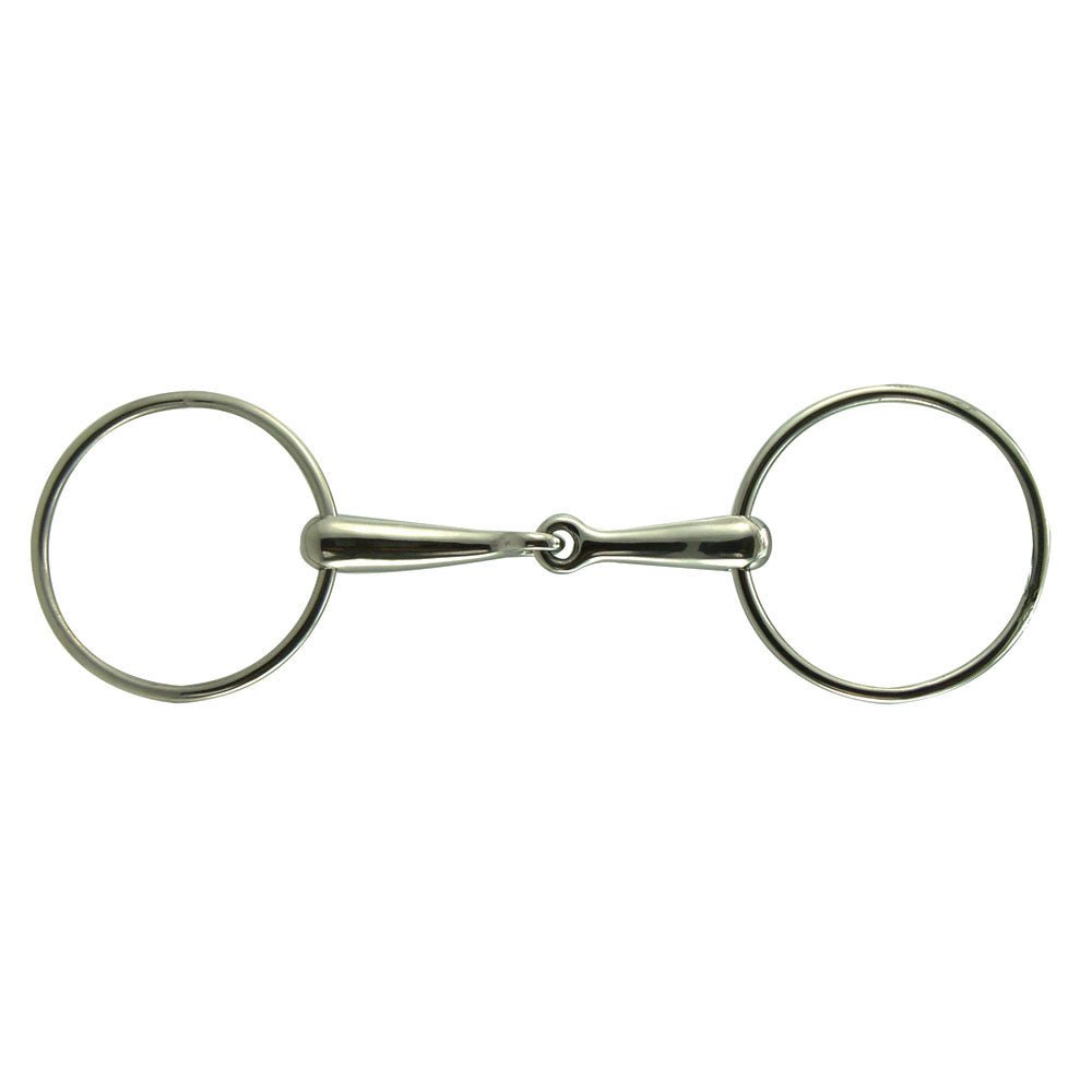 Intrepid Stainless Steel Loose Ring Solid Mouth Race Snaffle Bit - Intrepid International - Equiluxe Tack