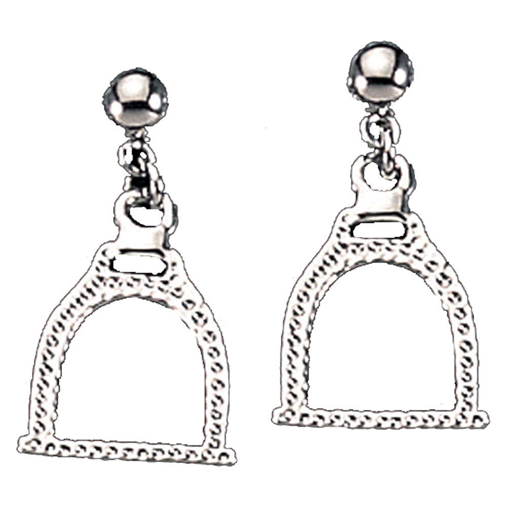 Intrepid Stirrup Textured Earrings - Intrepid International - Equiluxe Tack