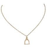 Intrepid Stirrup Textured Pendant - Intrepid International - Equiluxe Tack