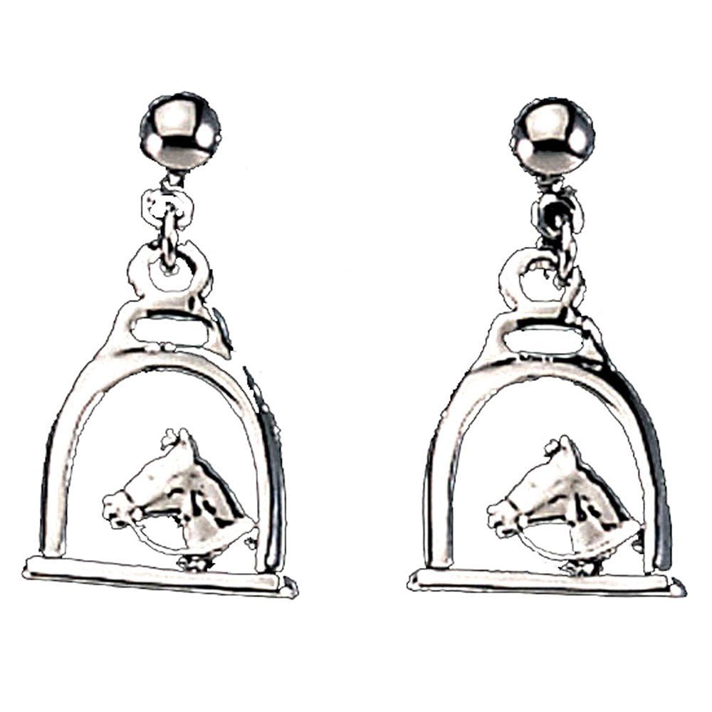 Intrepid Stirrup with Horsehead Earrings - Intrepid International - Equiluxe Tack