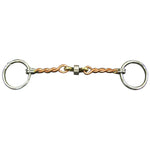 Intrepid Twisted Wire with Link and Roller Snaffle Bit 5" with 1 - 1/2" Rings - Intrepid International - Equiluxe Tack