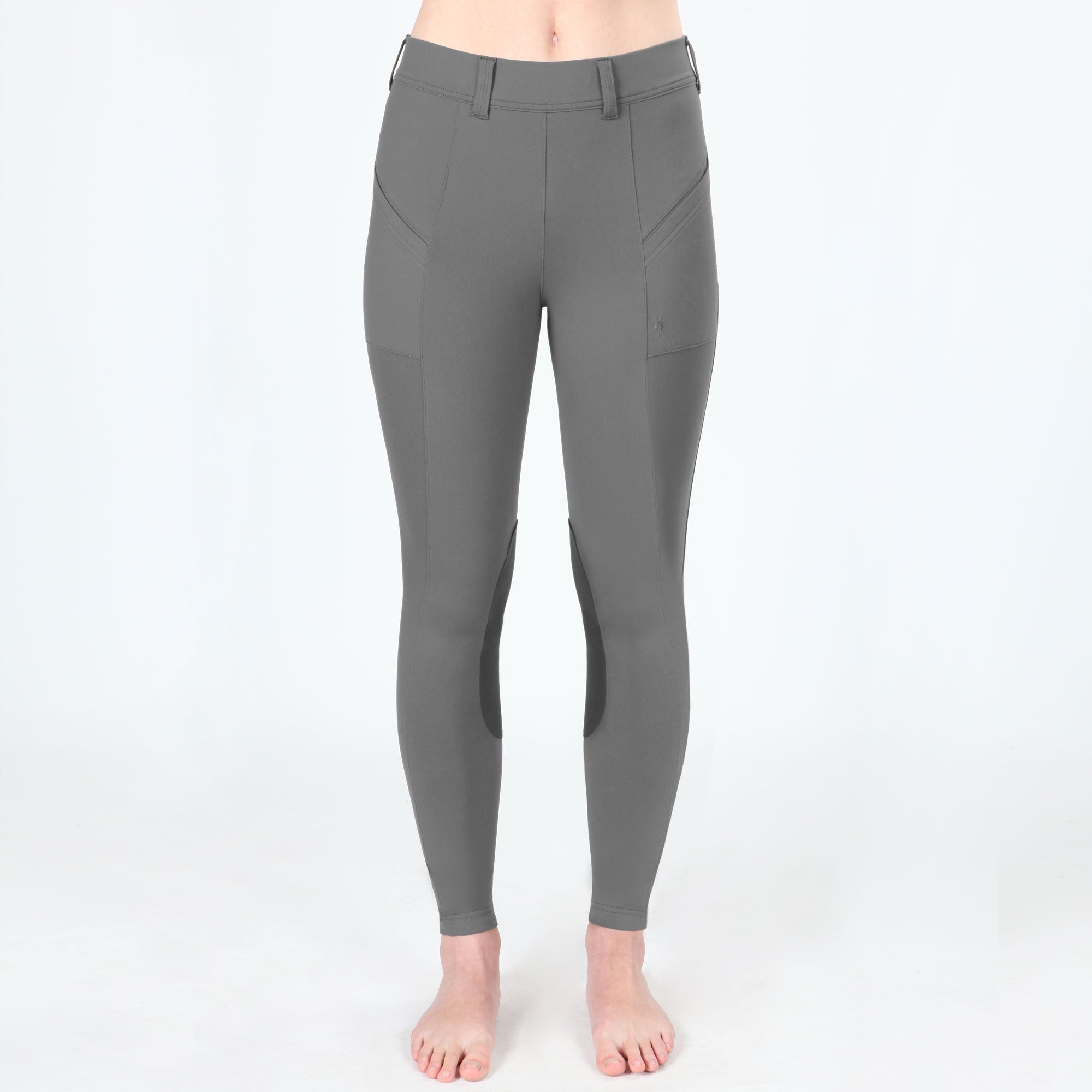 Irideon Bending Line Knee Patch Tights - Irideon - Equiluxe Tack