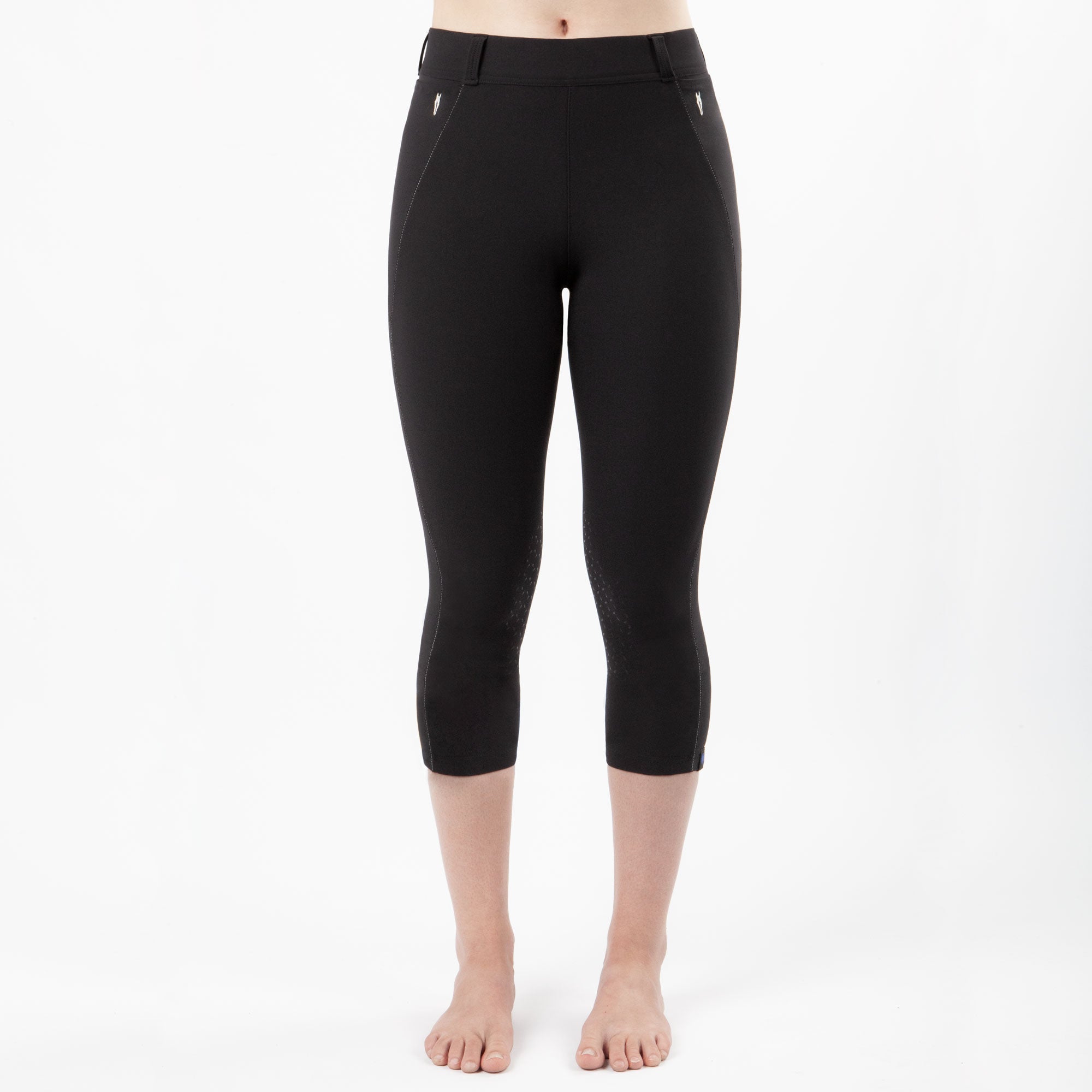 Irideon Kids' Issential Capriole Knee Patch Capri Tights - Irideon - Equiluxe Tack