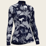  Island Horses on Navy Quarter Zip Sun Shirt - Espoir Equestrian - Equiluxe Tack