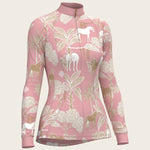  Island Horses on Rose Quarter Zip Sun Shirt - Espoir Equestrian - Equiluxe Tack