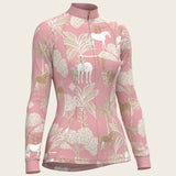  Island Horses on Rose Quarter Zip Sun Shirt - Espoir Equestrian - Equiluxe Tack