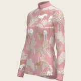  Island Horses on Rose Quarter Zip Sun Shirt - Espoir Equestrian - Equiluxe Tack