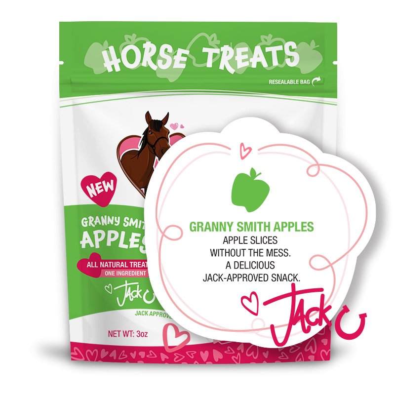 Jack's Favorites Natural Horse Treats - Granny Smith Apples - Jack's Favorites LLC - Equiluxe Tack