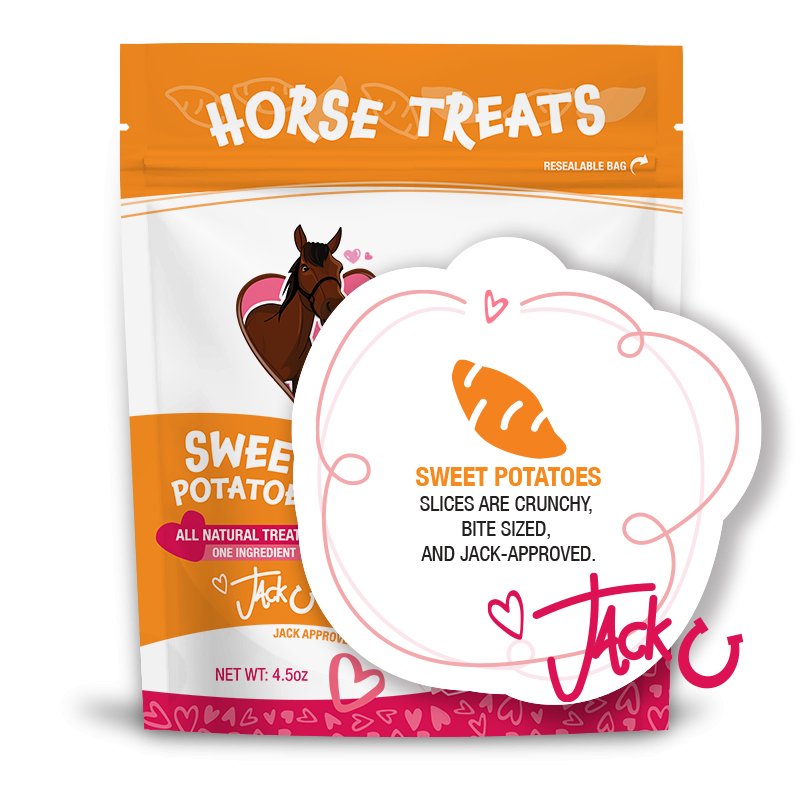 Jack's Favorites Natural Horse Treats - Sweet Potatoes - Jack's Favorites LLC - Equiluxe Tack