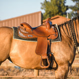 Jade Green Western Saddle Pad - Equestroom - Equiluxe Tack