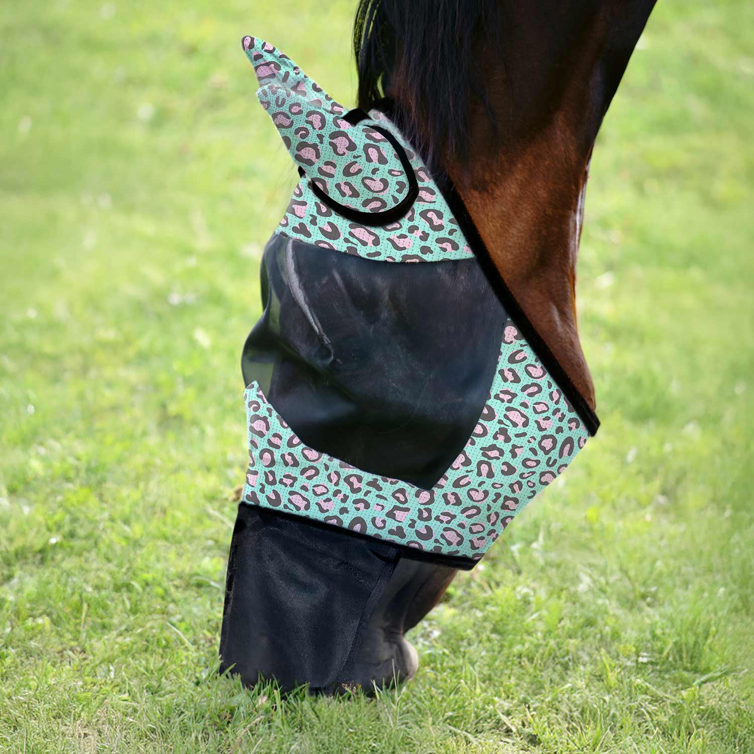 Jeffers Expression Deluxe Mesh Horse Fly Mask with Ears and Nose - Jeffers - Equiluxe Tack