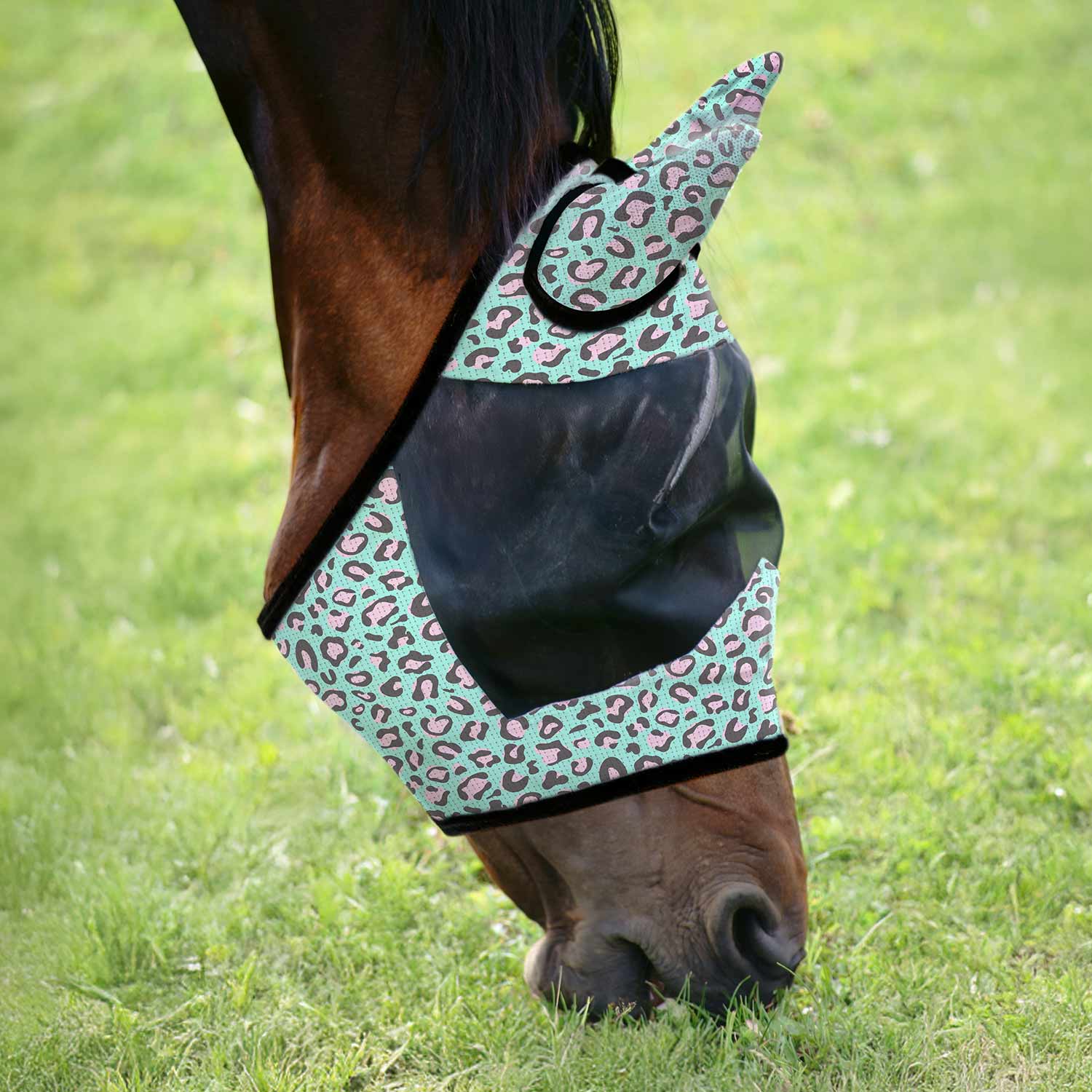 Jeffers Expression Deluxe Mesh Horse Fly Mask with Ears - Jeffers - Equiluxe Tack