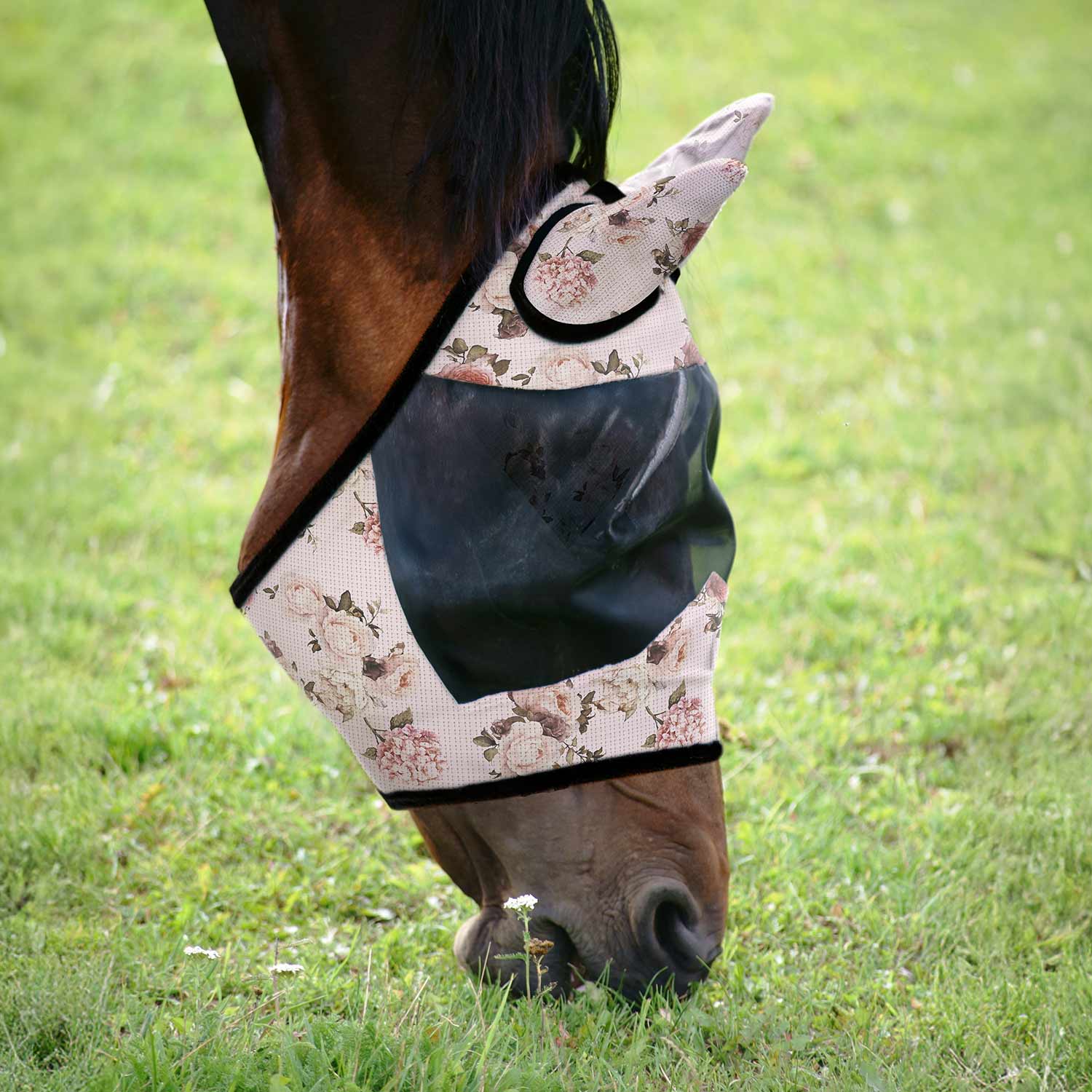 Jeffers Expression Deluxe Mesh Horse Fly Mask with Ears - Jeffers - Equiluxe Tack