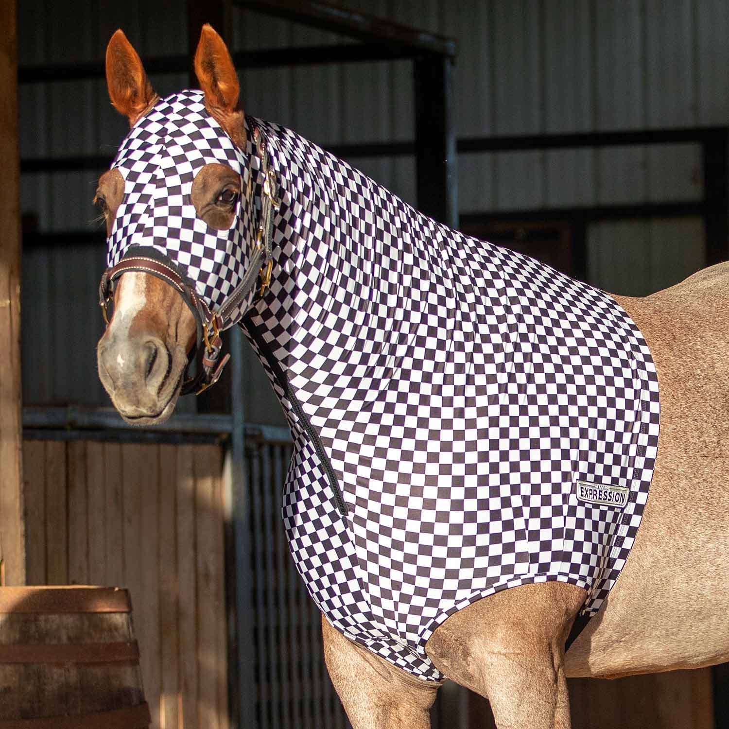 Jeffers Expression Lycra Hood for Horses - Jeffers - Equiluxe Tack