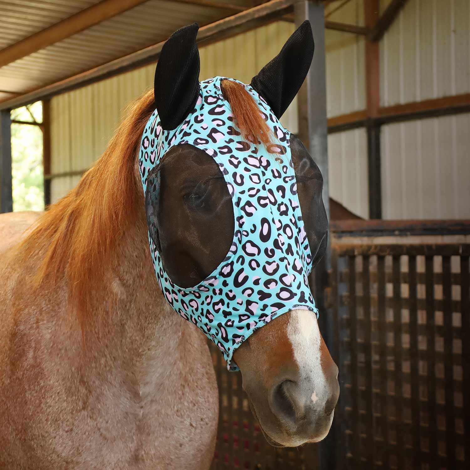 Jeffers Expression Lycra Horse Fly Mask with Ears - Jeffers - Equiluxe Tack