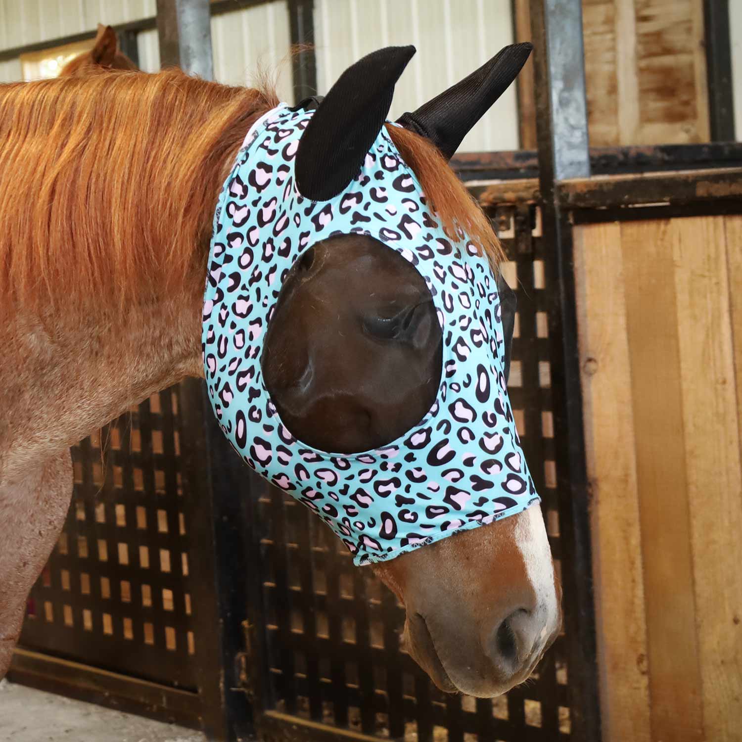 Jeffers Expression Lycra Horse Fly Mask with Ears - Jeffers - Equiluxe Tack