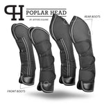 Jeffers Poplar Head Horse Shipping Boots, 4 - Pack with Carry Bag - Jeffers - Equiluxe Tack