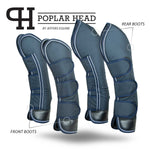 Jeffers Poplar Head Horse Shipping Boots, 4 - Pack with Carry Bag - Jeffers - Equiluxe Tack