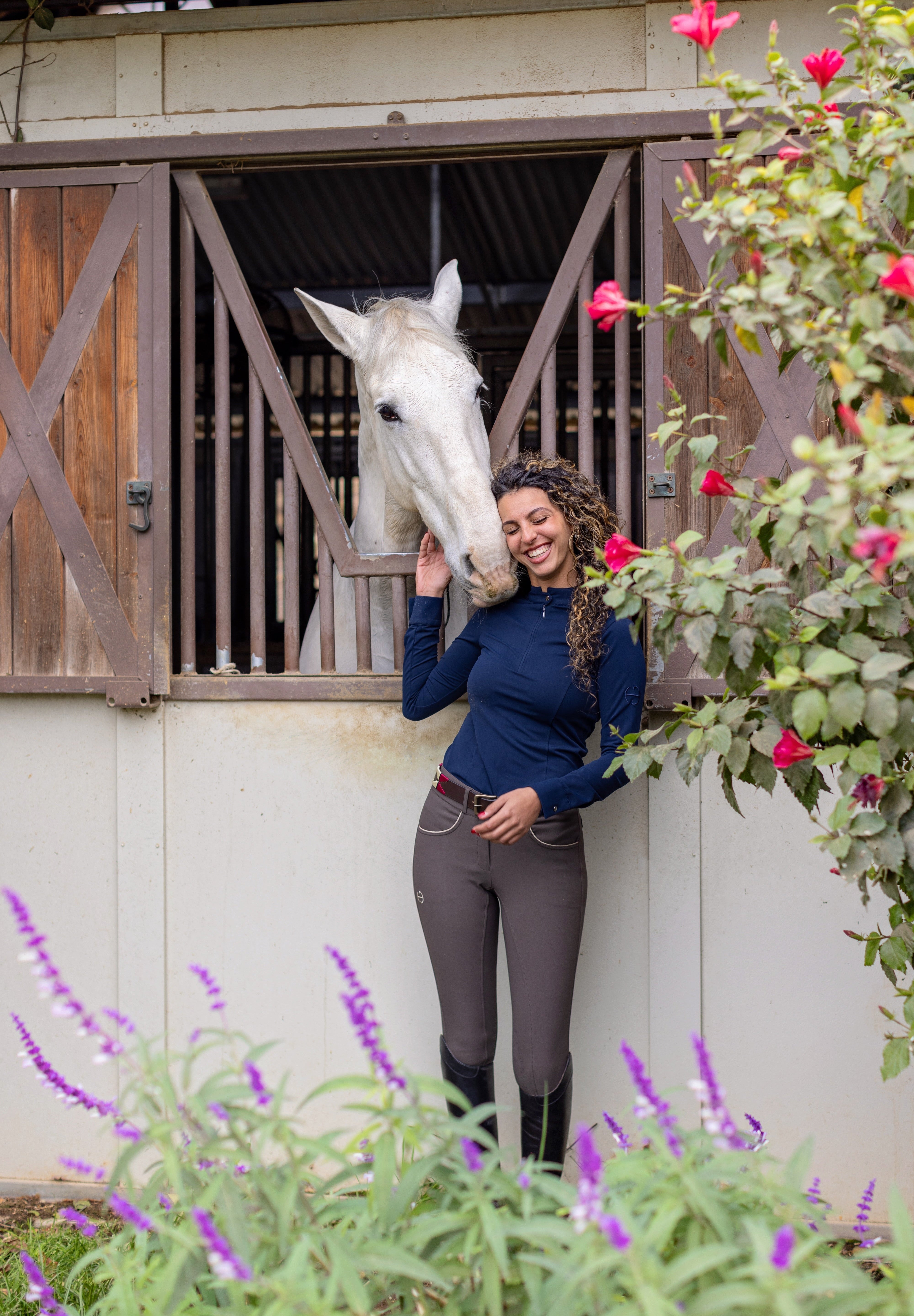 Julia Long Sleeve Riding Shirt - Halter Ego® - Equiluxe Tack