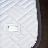 Equestrian Stockholm Jump Saddle Pad Modern White Dark Violet