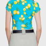 Kastel Denmark Azure Lemons Cap Sleeve 1/4 Zip Sun Shirt - Kastel Denmark - Equiluxe Tack