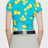 Kastel Denmark Azure Lemons Cap Sleeve 1/4 Zip Sun Shirt - Kastel Denmark - Equiluxe Tack