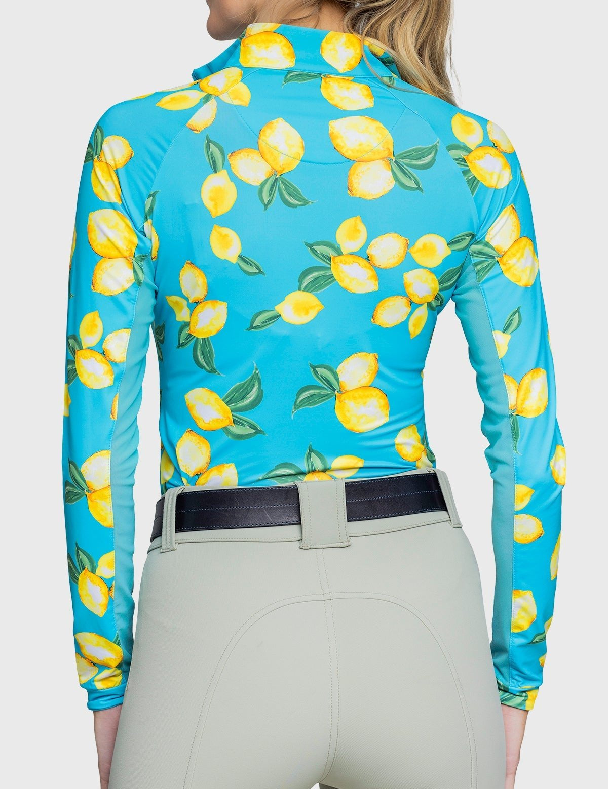 Kastel Denmark Azure Lemons Long Sleeve 1/4 Zip Sun Shirt - Kastel Denmark - Equiluxe Tack