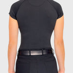 Kastel Denmark Black Cap Sleeve 1/4 Zip Sun Shirt - Kastel Denmark - Equiluxe Tack