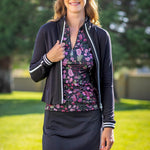 Kastel Denmark Black Modern Begonia Long Sleeve 1/4 Zip Sun Shirt - Kastel Denmark - Equiluxe Tack