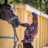 Kastel Denmark Black Modern Begonia Long Sleeve 1/4 Zip Sun Shirt - Kastel Denmark - Equiluxe Tack