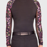 Kastel Denmark Black Modern Begonia Raglan Long Sleeve 1/4 Zip Sun Shirt - Kastel Denmark - Equiluxe Tack