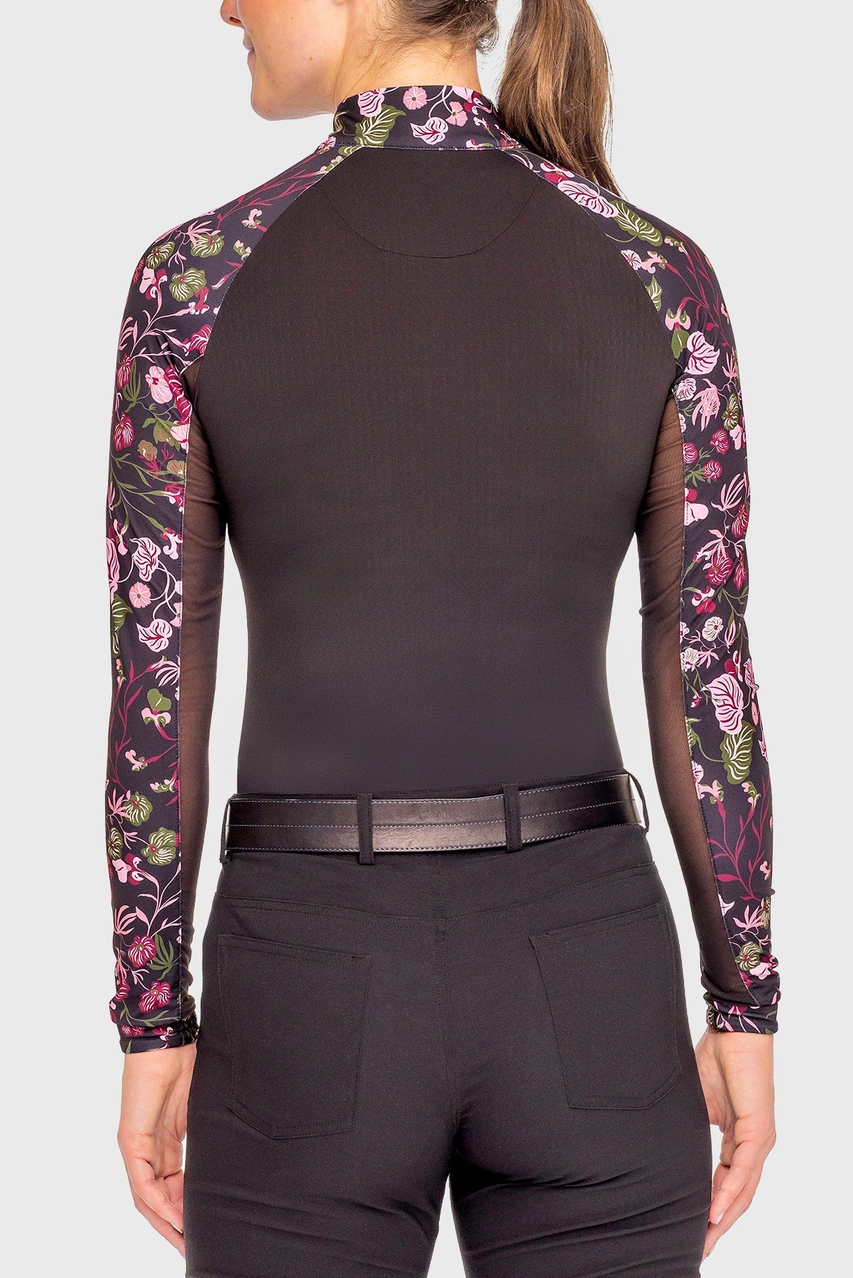 Kastel Denmark Black Modern Begonia Raglan Long Sleeve 1/4 Zip Sun Shirt - Kastel Denmark - Equiluxe Tack